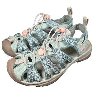 KEEN Women's Whisper Closed Toe Sport Sandals Taupe Coral Wom 5 Youth 3.5